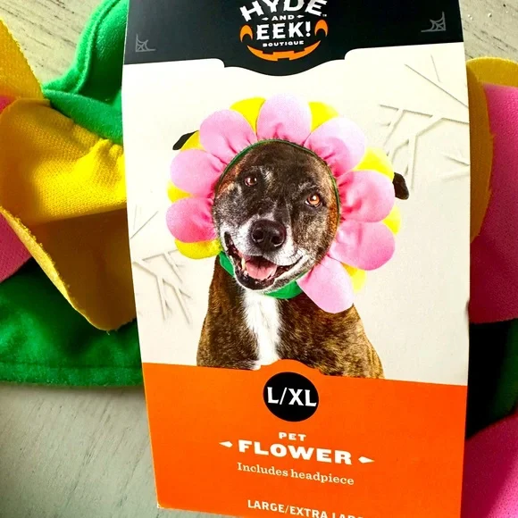 Brand New With Tags! Dog Flower Hat/Costume - Picture 1 of 3